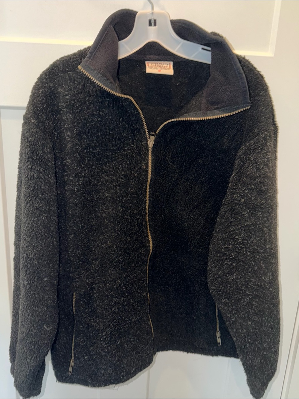 Timberline Colorado Charcoal Sherpa Fleece Full Zip Jacket M
